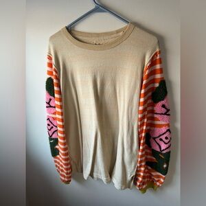 We The Free Beige Knit Top
